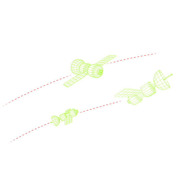 Orbital tracking visualization for space traffic coordination