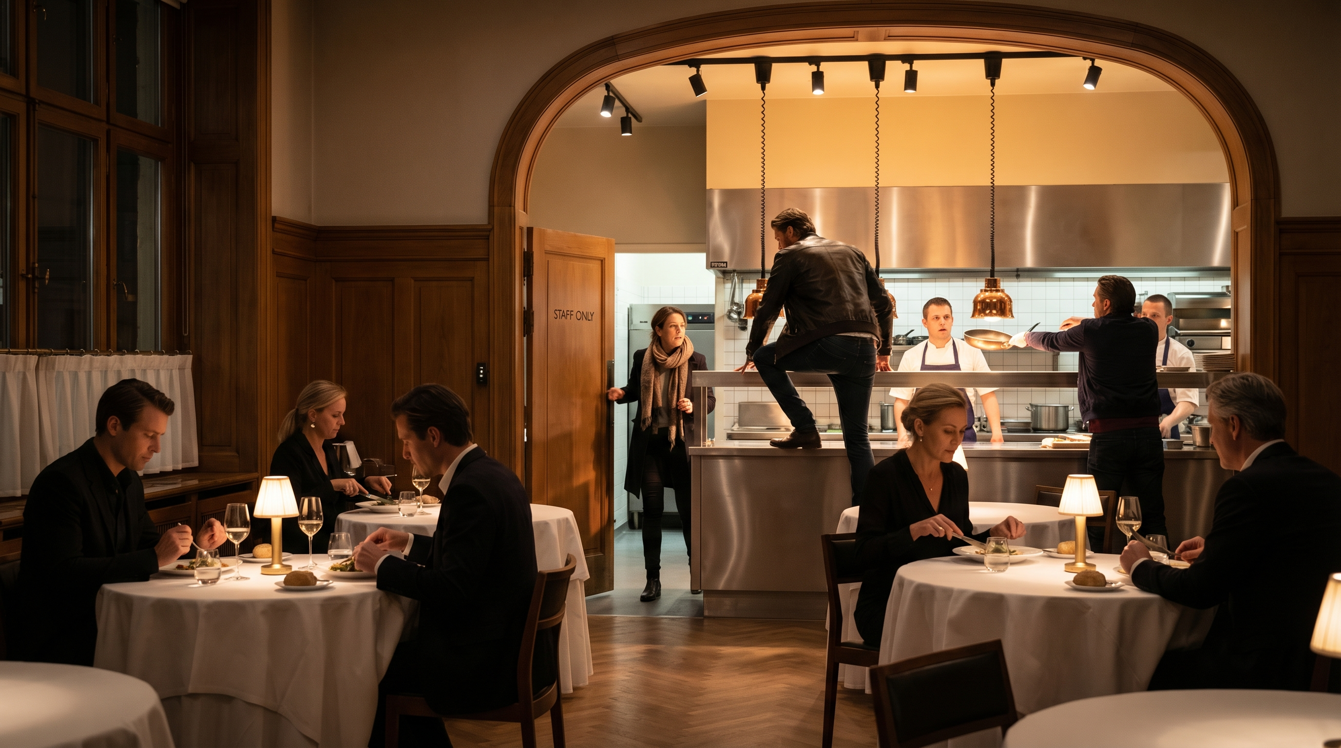 WordPress: diners can access the kitchen